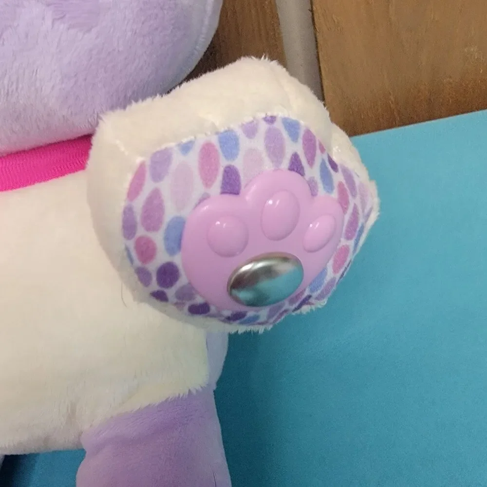 LeapFrog My Pal Violet Plush Interactive 13” Lavender Dog Tested With Cable